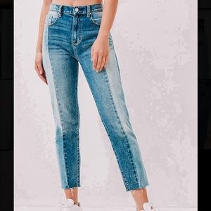 Pacsun High Waisted Two Tone Jeans